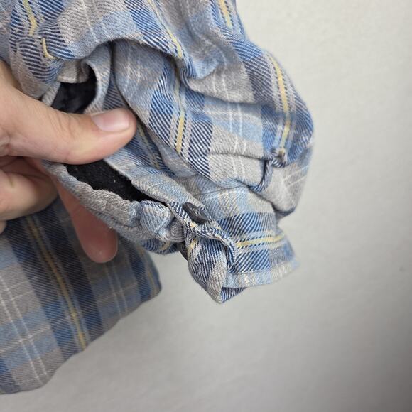 Vtg Cambridge Classics Mens Shirt Shacket Blue XL Flannel Winter Cold Gorpcore - Picture 12 of 13